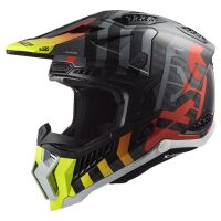 LS2 MX703 X-FORCE-06 CARBON-6K BARRIER off-road helma H-V-žlutá